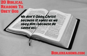20 Biblical Reasons To Obey God