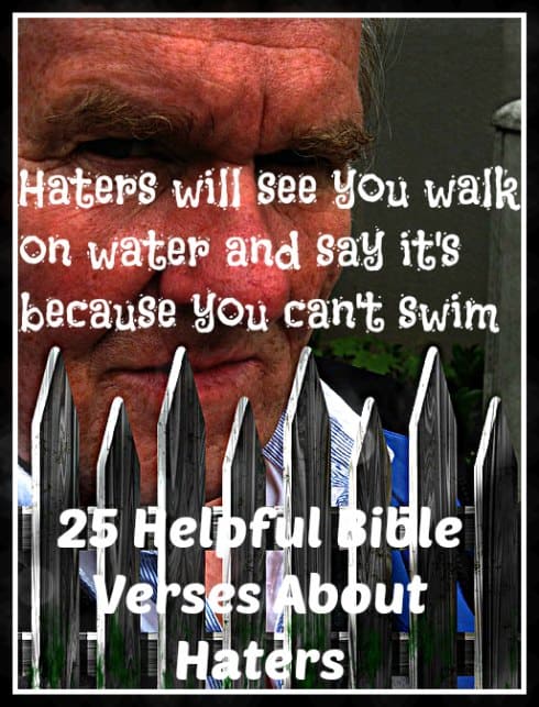 25 Helpful Bible Verses About Haters