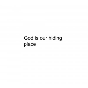 hiding place text