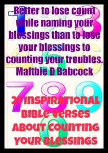 21 Inspirational Bible Verses About Counting Your Blessings
