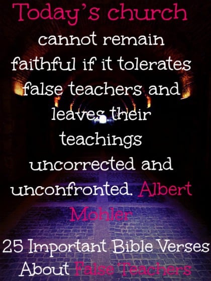 25 Important Bible Verses About False Teachers