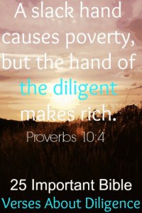 25 Important Bible Verses About Diligence