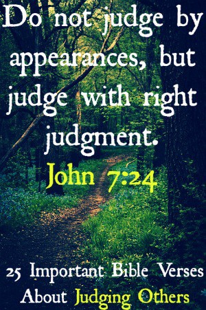 religious quotes about judging people