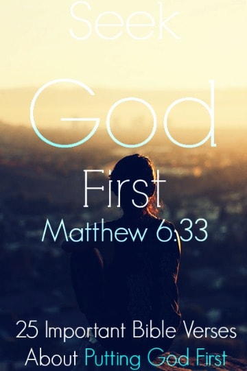 seek god first