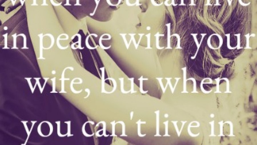 peace in marriage quote