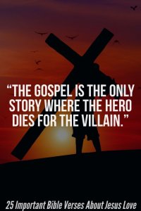 "The Gospel is the only story where the hero dies for the villain."