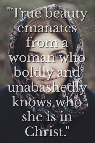True beauty emanates from a woman who boldly and unabashedly knows