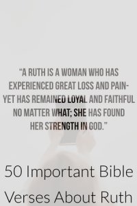 Versets bibliques sur Ruth - Romantikes