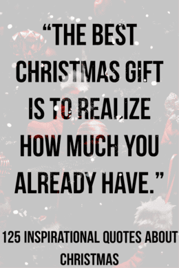 125 Inspirational Quotes About Christmas (Holiday Cards)