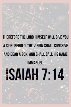 Isaiah 7:14 Christmas story of Jesus 