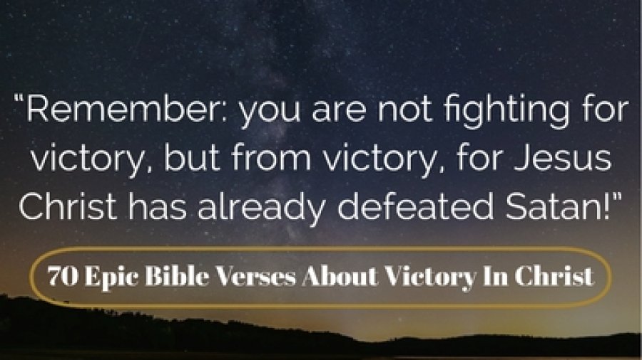 victory in christ quote