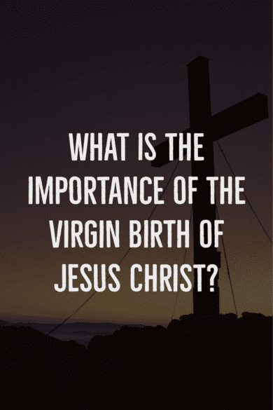 What is the importance of the virgin birth of Jesus Christ?