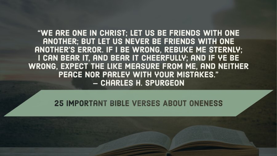 25 Important Bible Verses About Oneness In Christ