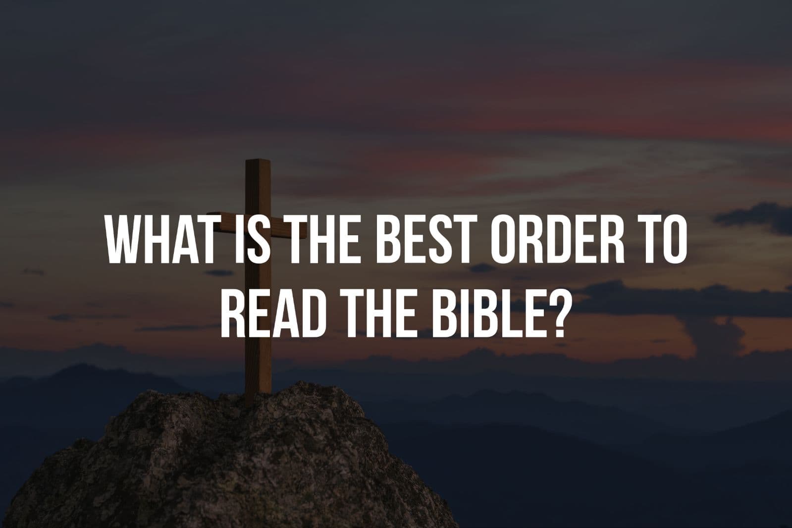 What Is The Best Order To Read The Bible For Beginners?